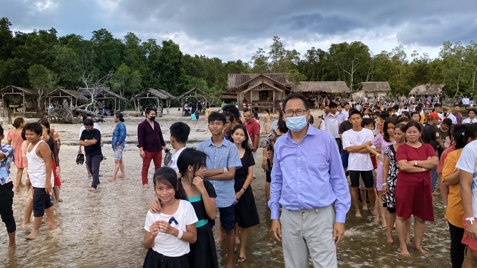 Mô tả hình ảnh buổi truyền giảng tại Palawan